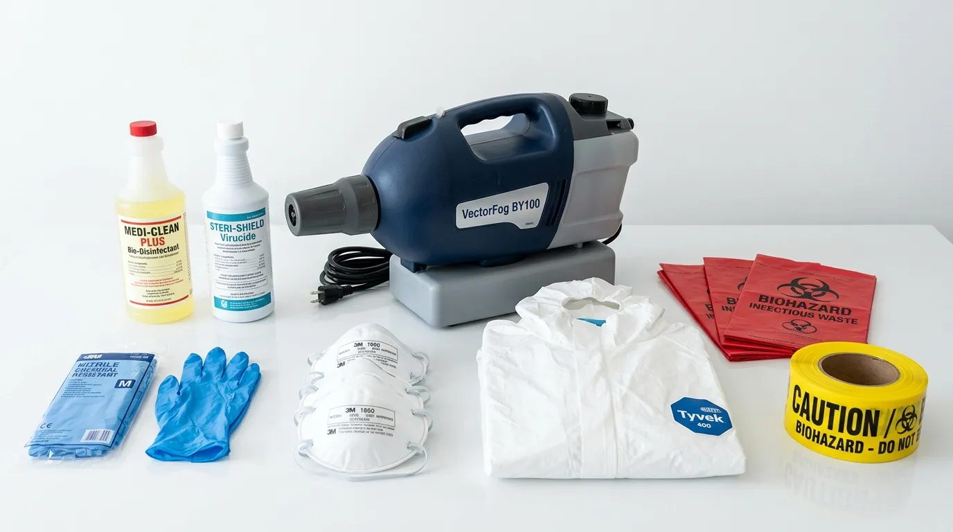 Professional biohazard remediation crew working in Philadelphia